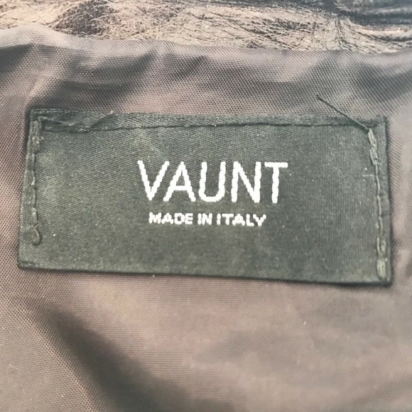 VAUNT BROWN LEATHER ITALIAN BOOTCUT PANTS SIZE US 4 - Picture 16 of 16